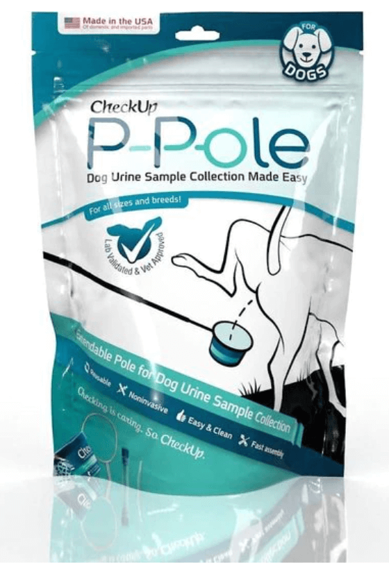 Kedi Labs dog Urinary Tract Infection test kit featuring easy urine sample collection tool for all dog breeds