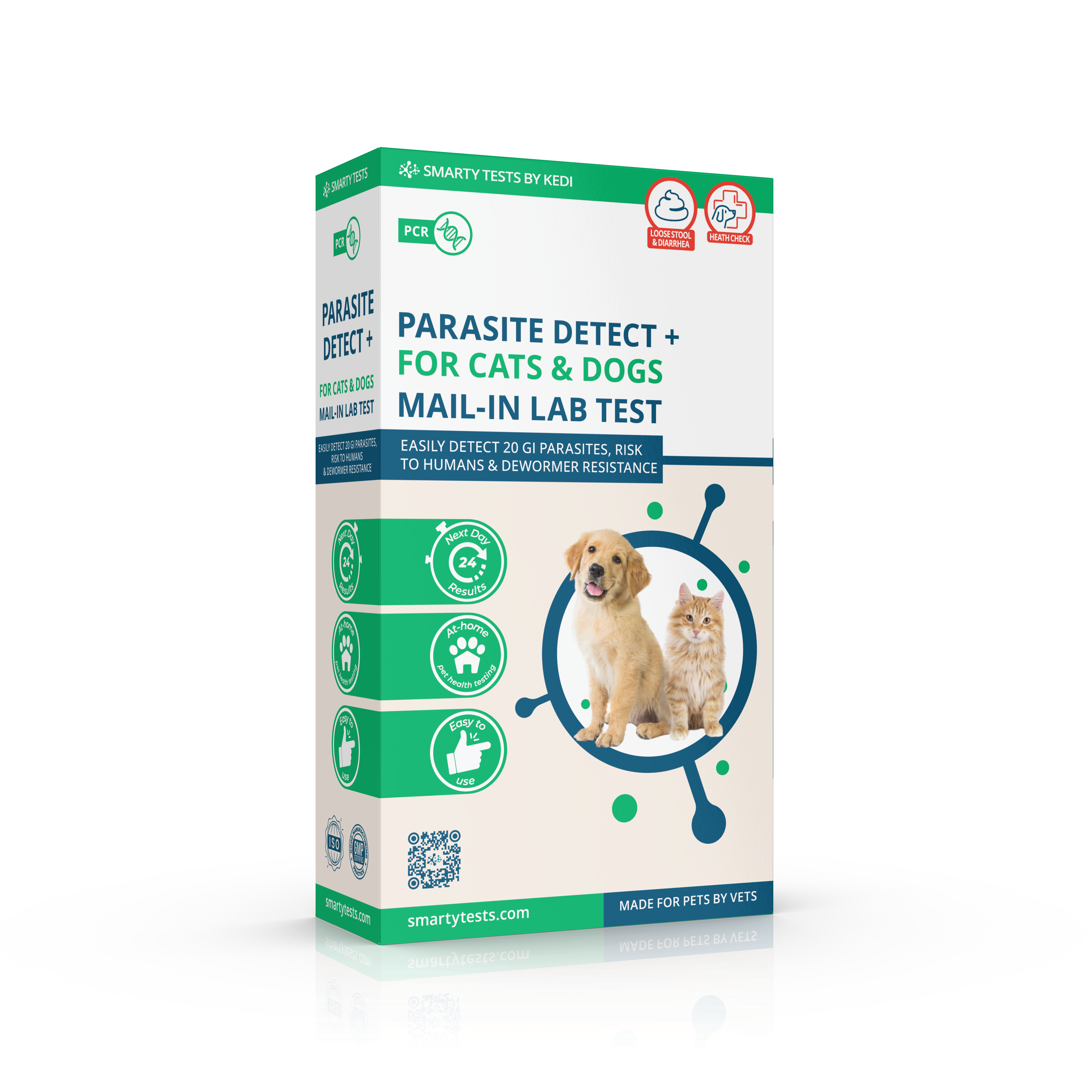 Kedi Labs at-home pet parasite test kit for easy detection of parasites in cats and dogs