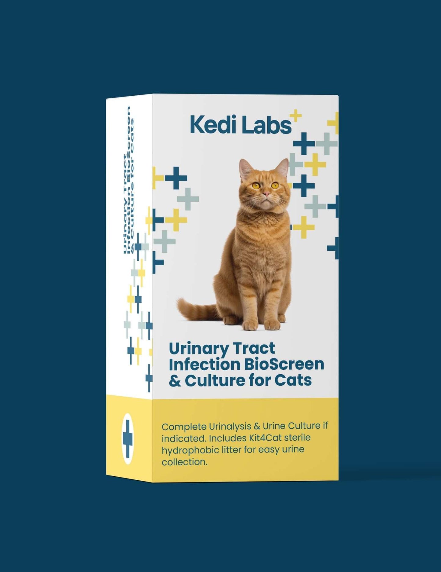 Kedi Labs Cat Urinary Tract Infection home test kit with instructions and features for easy pet care