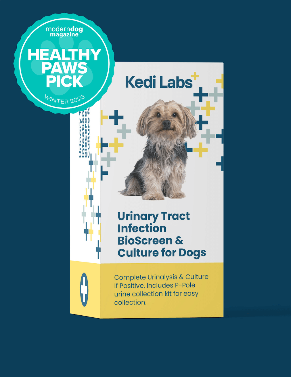 Kedi Labs dog Urinary Tract Infection test kit with urine collection kit for easy use
