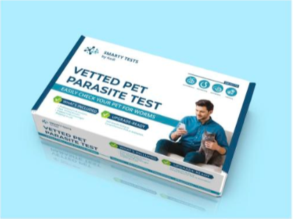 Vetted Pet Parasite Screen - At-Home Mail-In Lab Test for Dogs & Cats