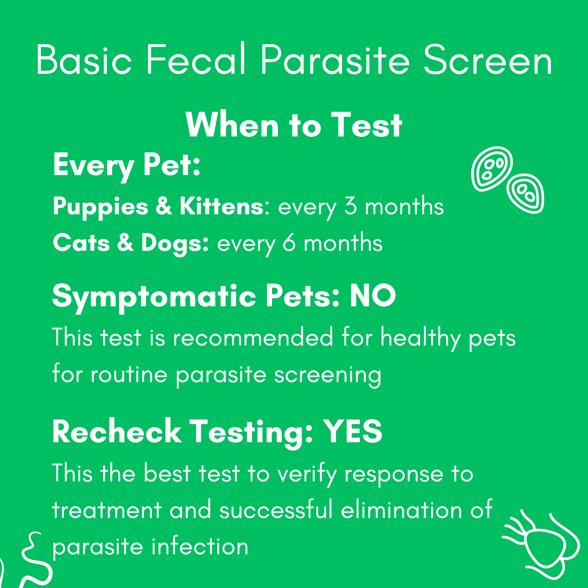 Parasite Test Specifications for product Basic Fecal Parasite Screen (O&P) - At-Home ...