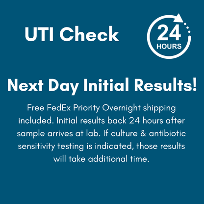 Kedi Labs Urinary Tract Infection home test kit with next day results and FedEx shipping included