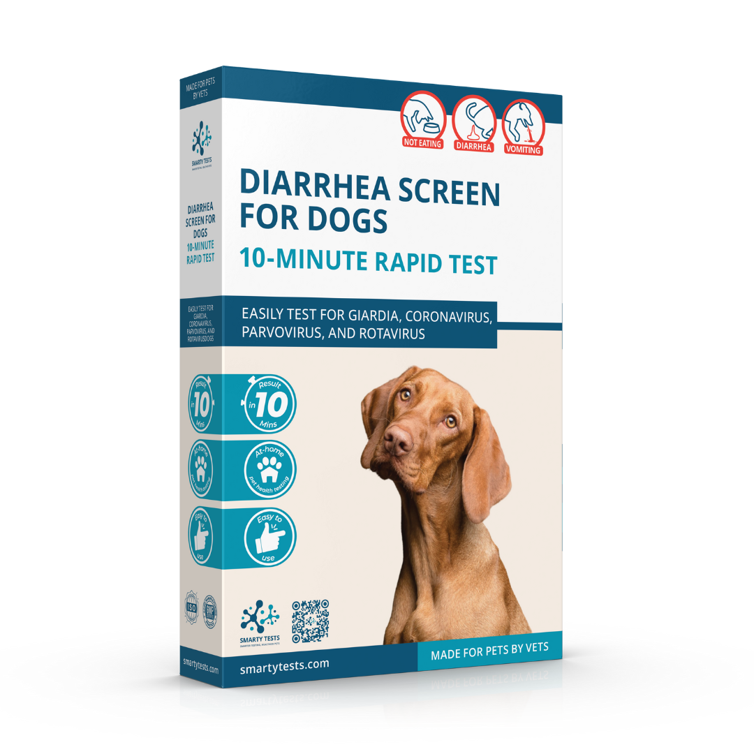 Smarty Tests 10 Minute Rapid Test for dog diarrhea rapid test, ensures quick detection of common pathogens